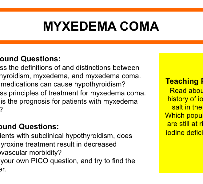 Myxedema Coma: A Complete Guide to Symptoms, Causes, and Treatment